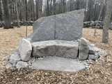 One of A kind stone bench