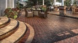 Unilock Copthorne Pavers - Blend of  Burgundy Red, Burnt Clay and Old Oak - PlymouthQuarries.com